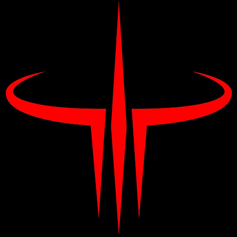 Логотип Quake Логотип Quake на чёрном фоне