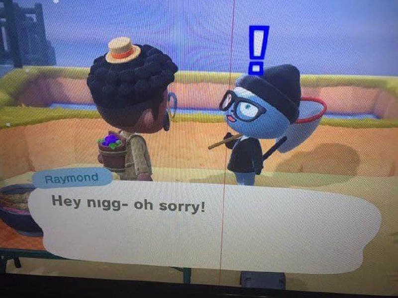 Рэймонд "Hey nigg- oh sorry!" Мем с Рэймондом из Animal Crossing, который говорит: "Hey nigg- oh sorry!"