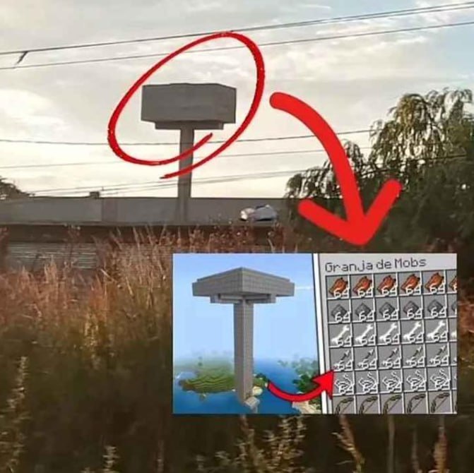 Ферма мобов в реальной жизни Строение, очень похожее на ферму мобов из Minecraft.