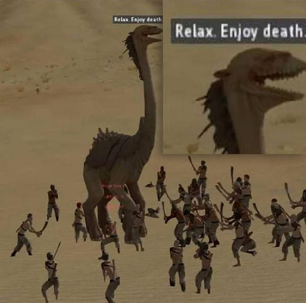 Relax. Enjoy death Расслабьтесь. Наслаждайтесь смертью.