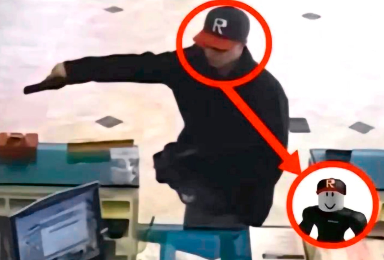 Грабитель в кепке Roblox Грабитель в кепке с буквой R и аватар Roblox