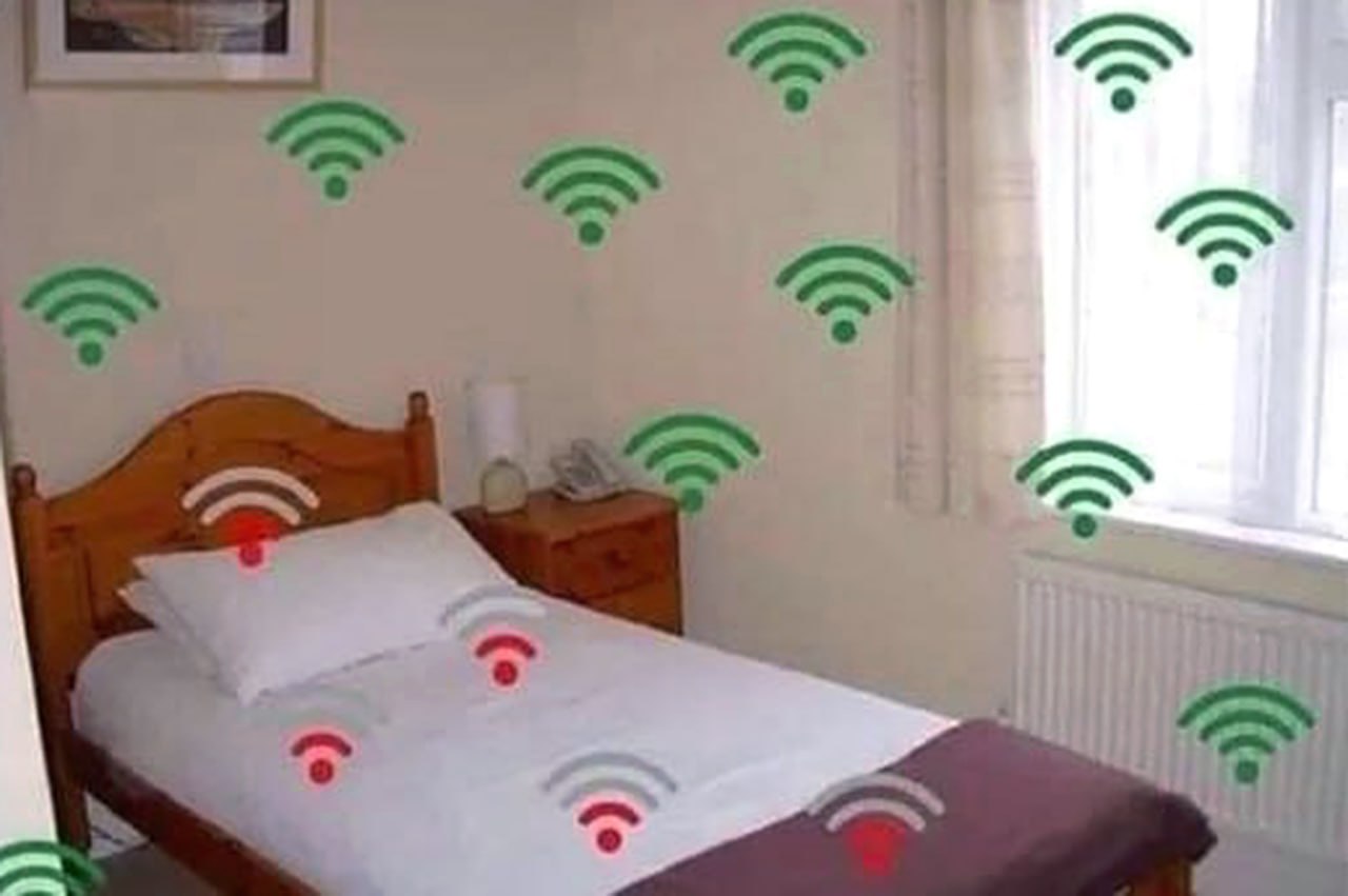 Комната с Wi-Fi Комната с сигналом Wi-Fi