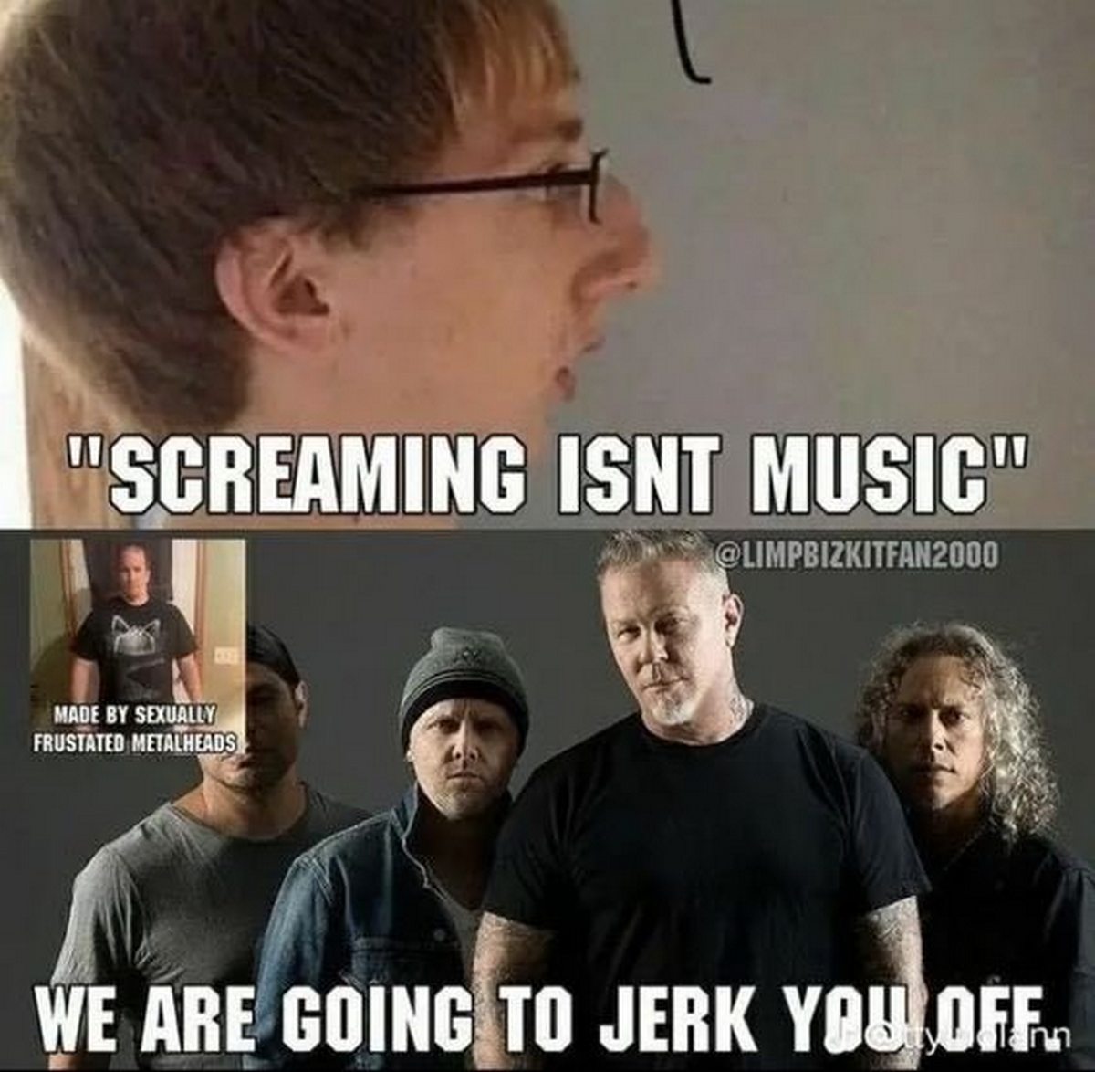 Screaming isn't music Metallica Screaming isn't music Metallica.