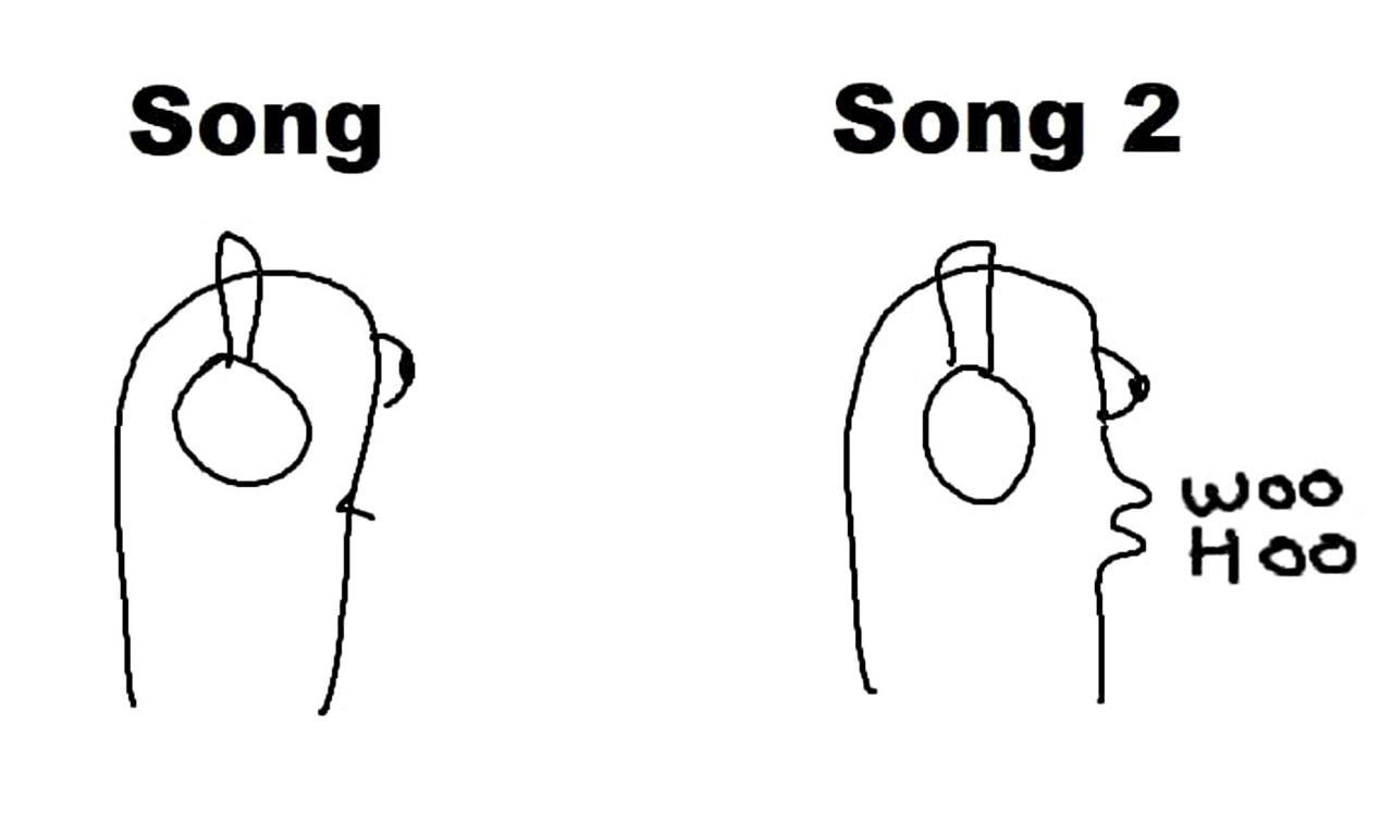 Улитка слушает Woo Hoo Мем с улиткой в наушниках, которая слушает песню Song 2 и кричит «Woo Hoo»