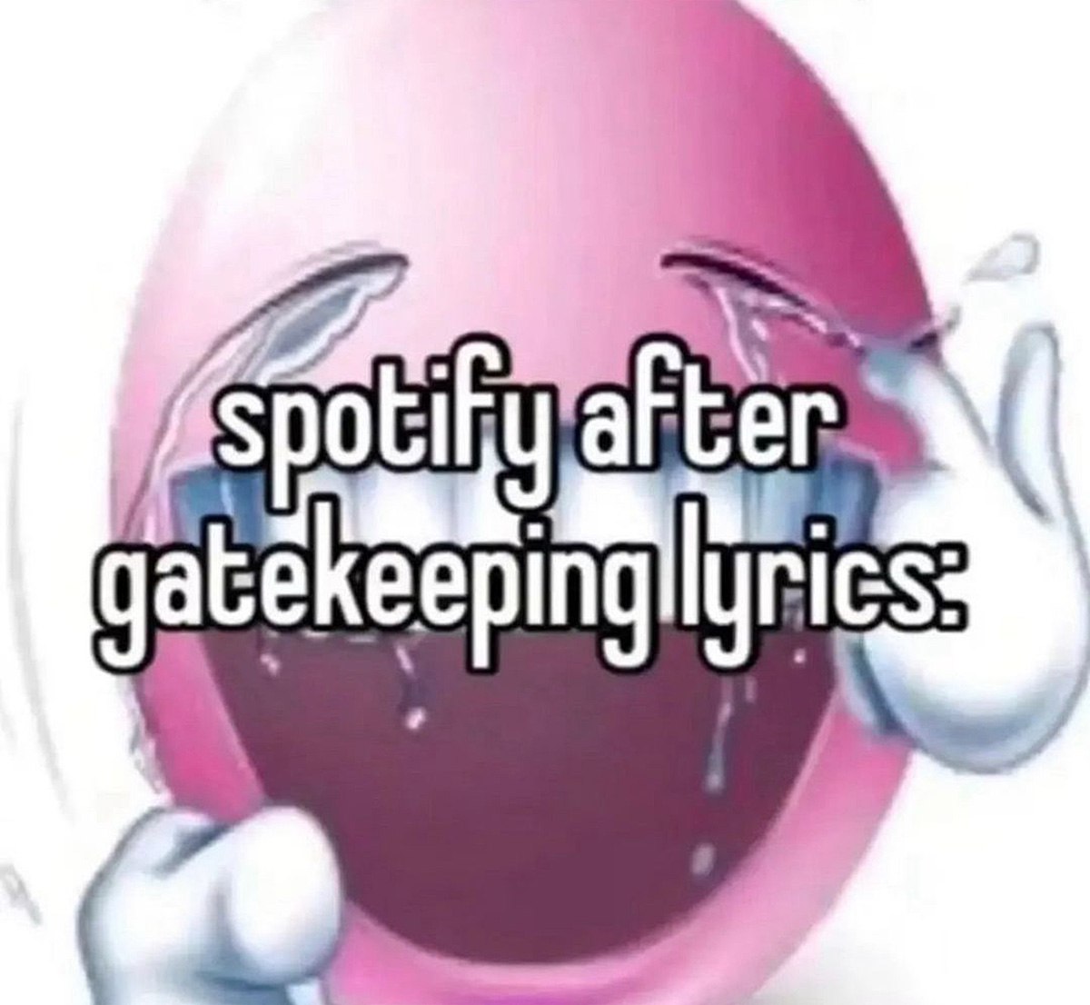 Spotify after gatekeeping lyrics Плачущий розовый смайлик Spotify after gatekeeping lyrics
