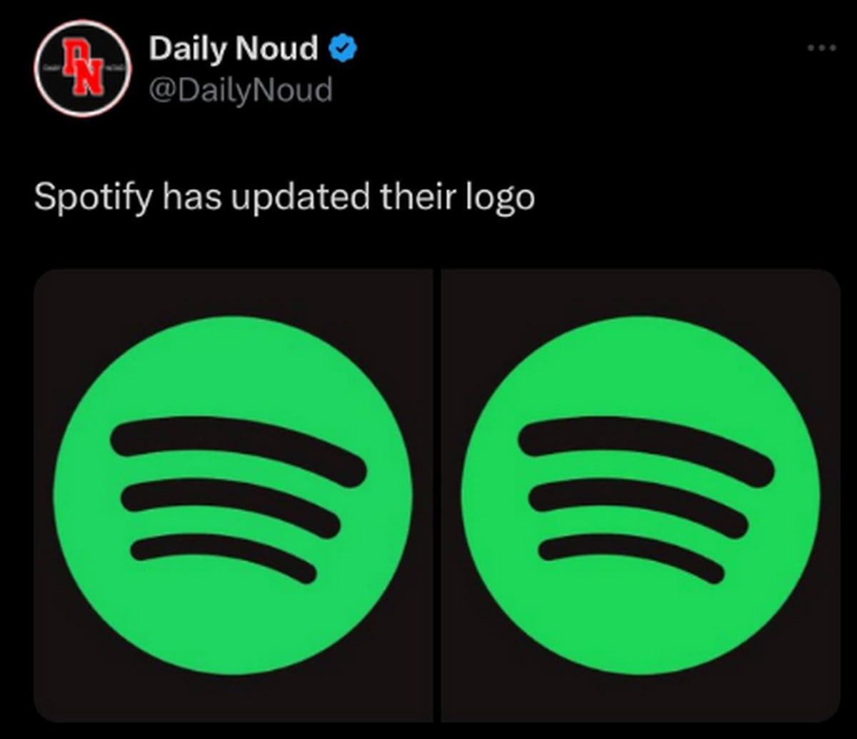 Spotify обновил свой логотип Мем, где Spotify обновил свой логотип, но он остался прежним