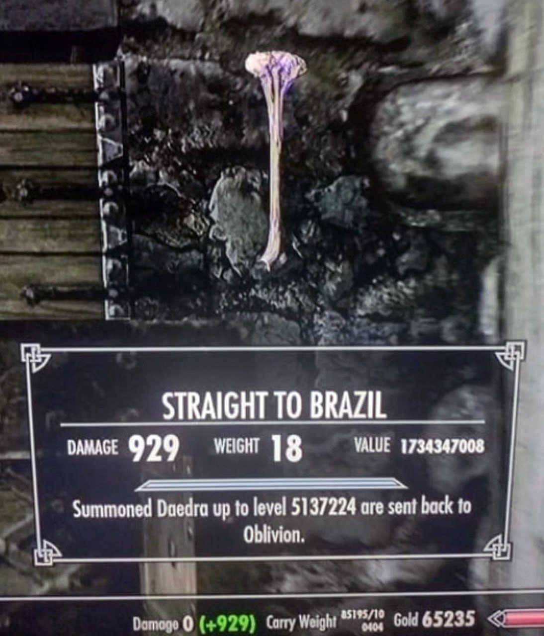 Straight to Brazil в Скайриме Предмет Straight to Brazil из Skyrim