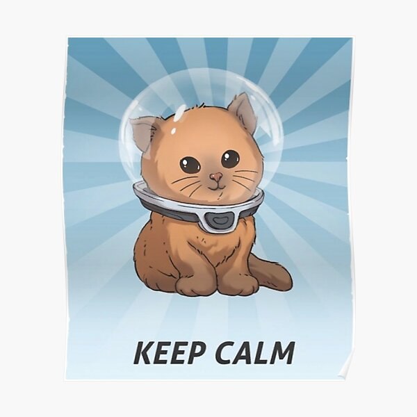 Subnautica Keep calm кот Кот в шлеме из Субнаутики с надписью Keep Calm