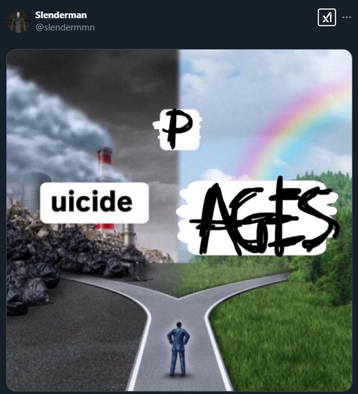 Suicide vs P-AGES Выбор между суицидом и P-AGES