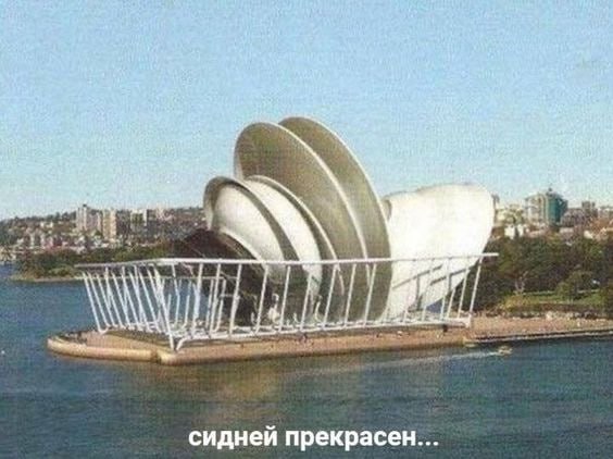 Сидней прекрасен сушка для посуды Сиднейский оперный театр, представленный как сушка для посуды с тарелками, на фоне городского пейзажа и воды.