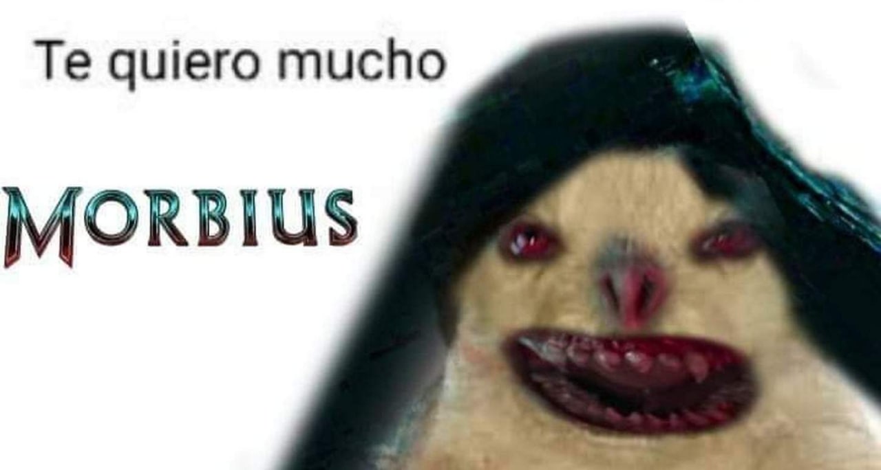 Te quiero mucho Morbius Мем с надписью "Te quiero mucho Morbius" и жуткой морской свинкой