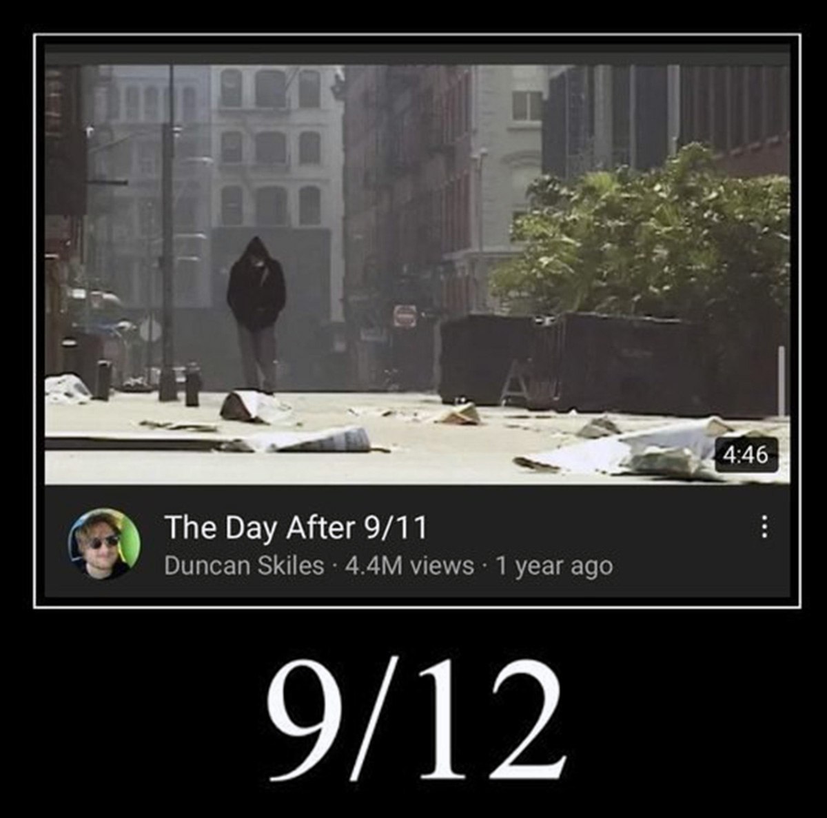 The day after 9/11 9/12 Мем The day after 9/11 с числом 9/12