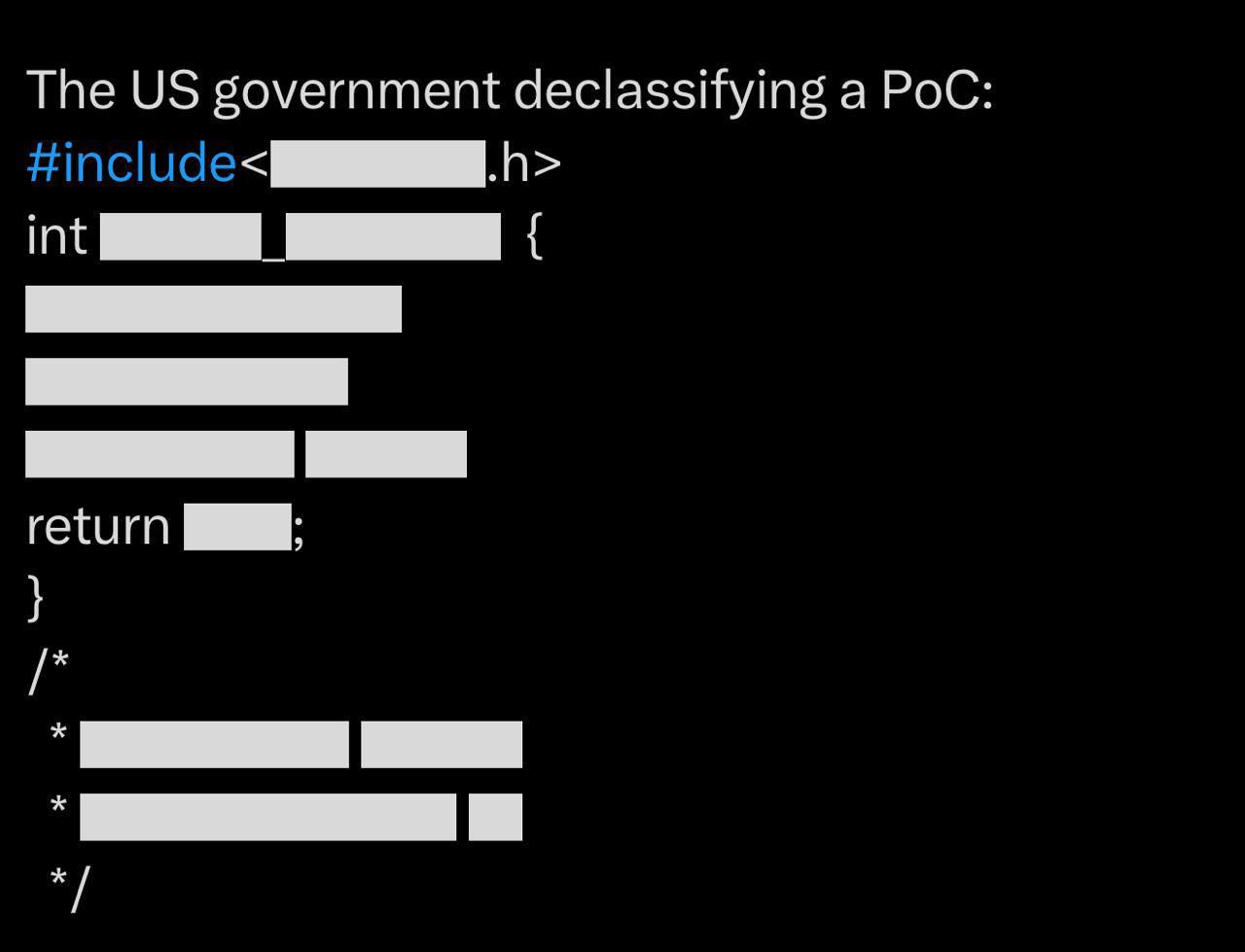Мем про то, как правительство США рассекречивает PoC, скрывая почти всю информацию за цензурой