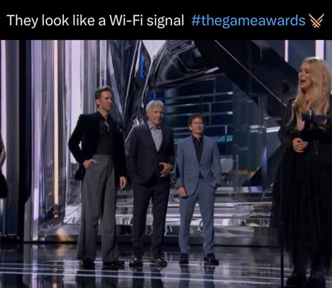 They look like a Wi-Fi signal Мужчины на The Game Awards выстроились по росту как сигнал Wi-Fi