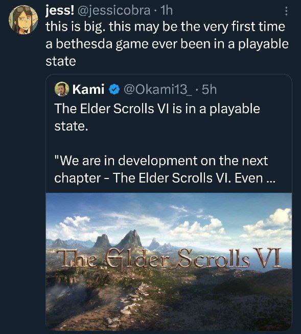 Это очень важно Мем про The Elder Scrolls VI и ироничное отношение к Bethesda Game Studios
