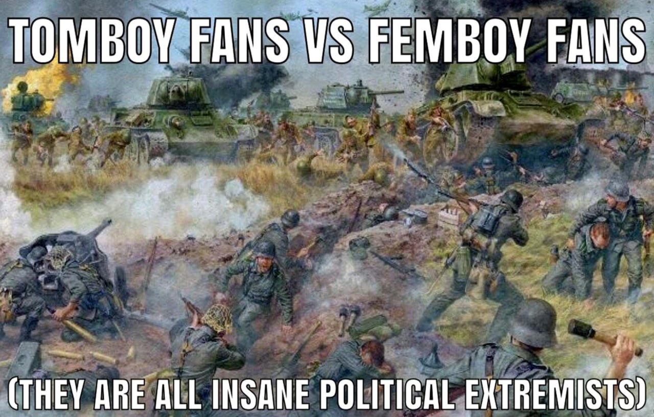 Tomboy fans vs Femboy fans Битва Tomboy fans vs Femboy fans