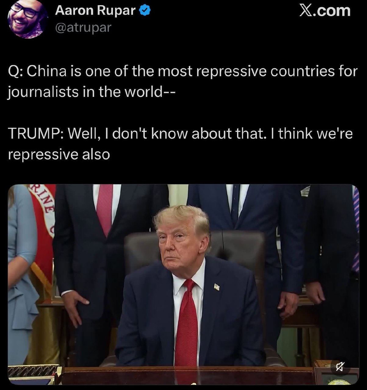 Дональд Трамп признаёт, что США тоже могут быть репрессивными по отношению к журналистам