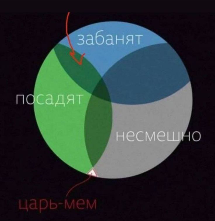Царь-мем Диаграмма Венна «Царь-мем»