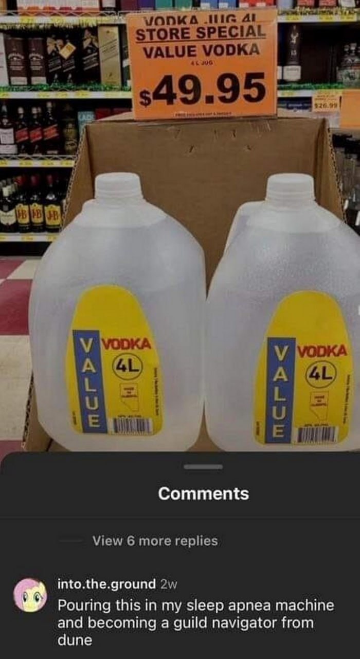 Value vodka 4l за 49,95 долларов Четырехлитровая "Value Vodka" за 49,95 долларов и комментарий про "Дюну"