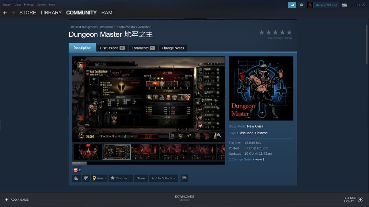 Мем с Van Darkholme в Darkest Dungeon Скриншот из Steam Workshop, где представлен мод для Darkest Dungeon, добавляющий персонажа, основанного на Van Darkholme из аниме-франшизы "Гачимучи"