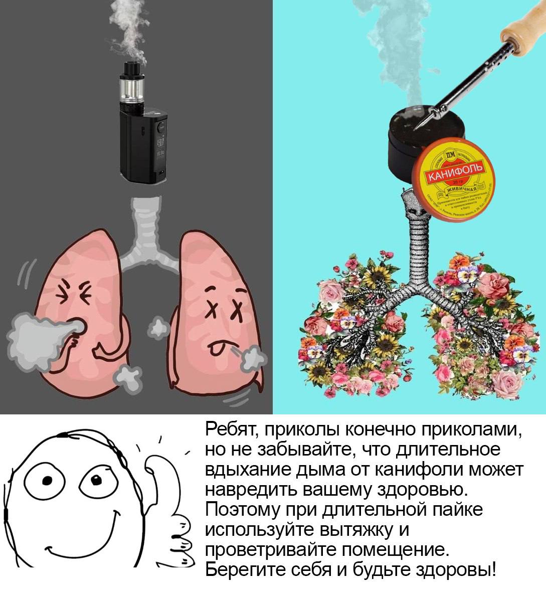 Вейп против канифоли Сравнение влияния вейпа и канифоли на здоровье легких