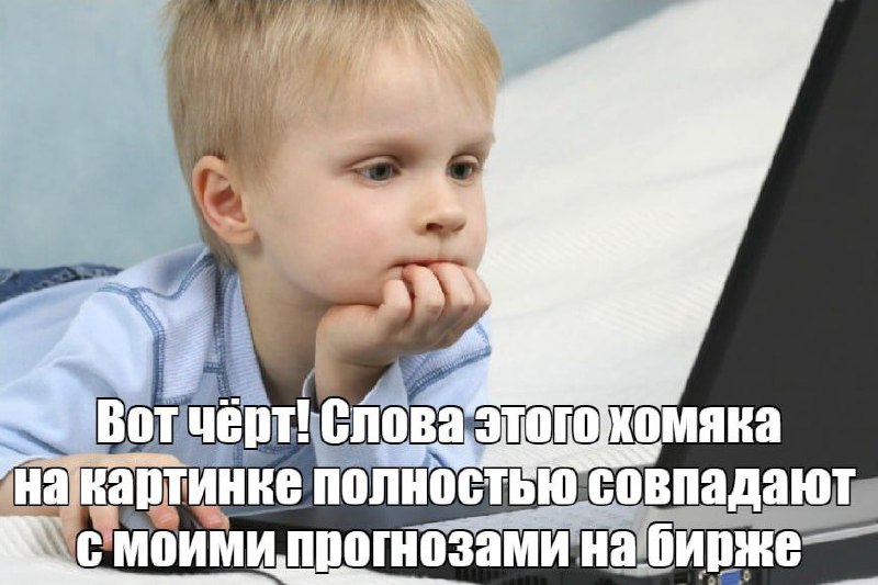 Вот чёрт! Слова этого хомяка на картинке полностью совпадают с моими прогнозами на бирже Мальчик удивлен совпадением прогнозов "хомяка" с его собственными на бирже