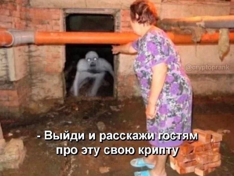 Выйди и расскажи гостям про эту свою крипту Женщина зовет криповое существо из подвала рассказать гостям про крипту
