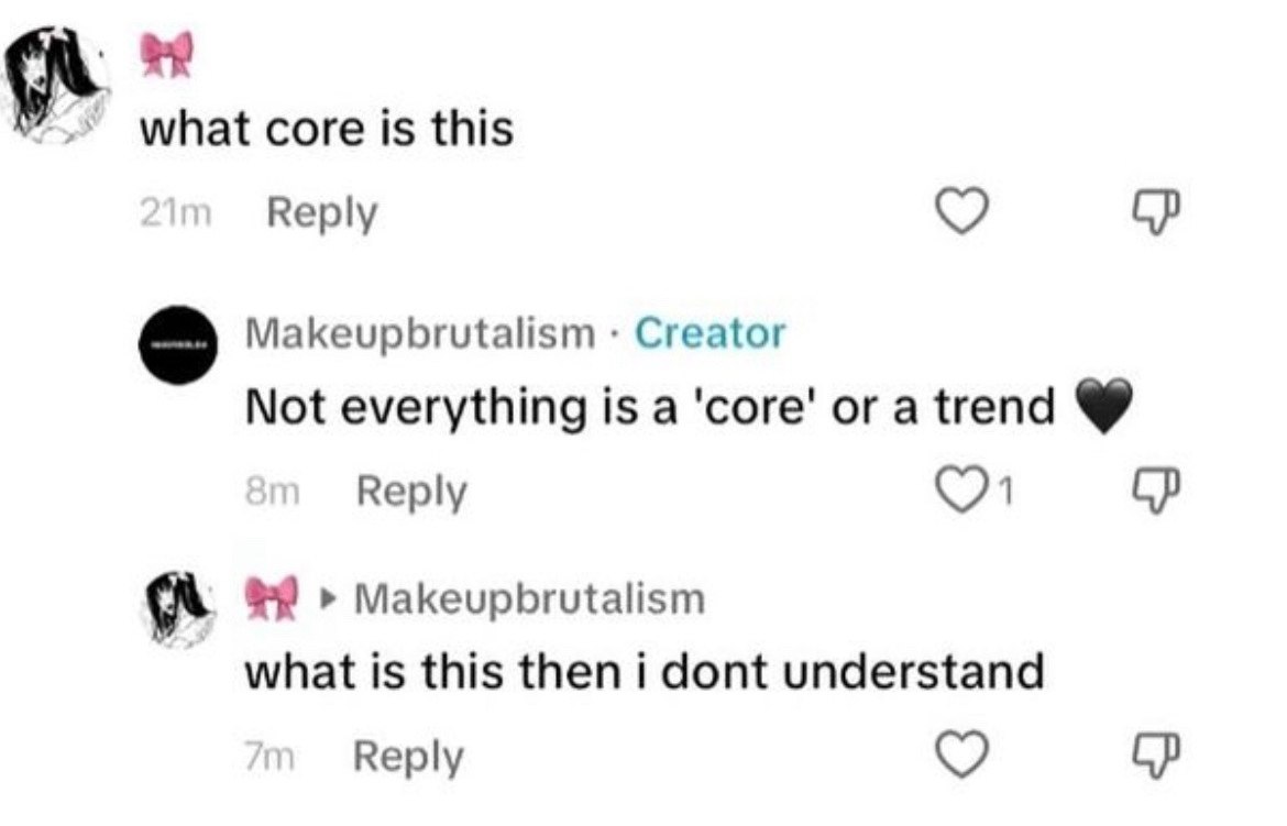 What core is this Мем с вопросом "What core is this" и ответом "Not everything is a 'core' or a trend"