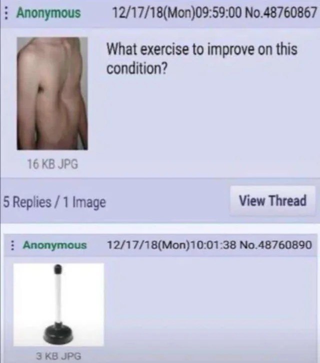 What exercise to improve on this condition Мем про сколиоз и вантуз на 4chan