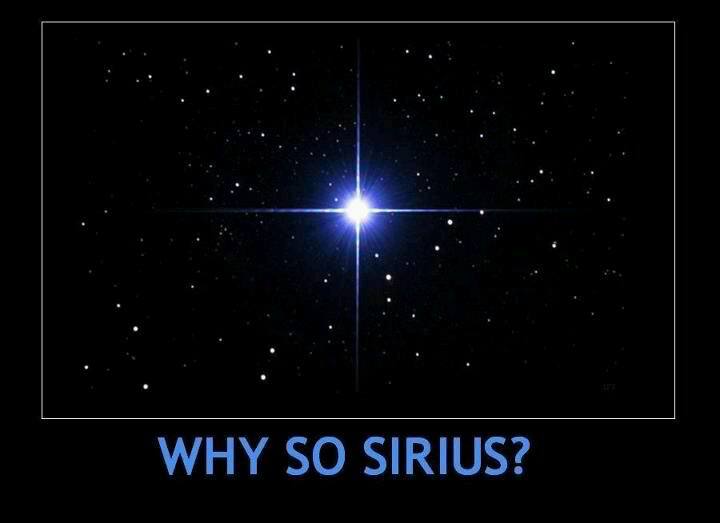 WHY SO SIRIUS? WHY SO SIRIUS? на фоне звёздного неба