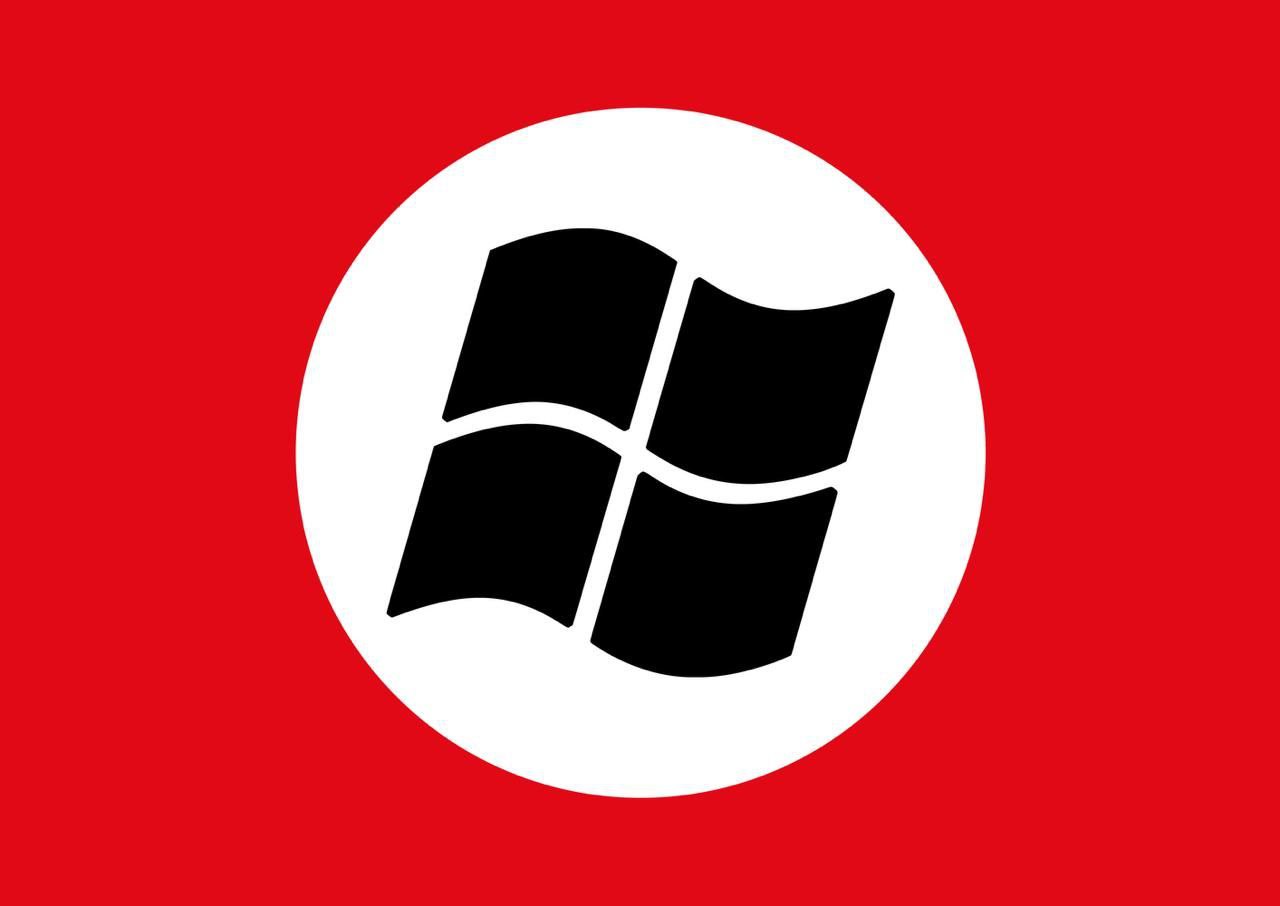 Флаг Windows в стиле нацистской Германии