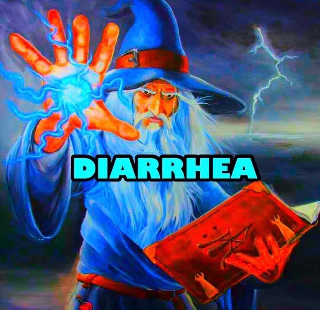 Волшебник с диареей Волшебник, который произносит заклинание «DIARRHEA»