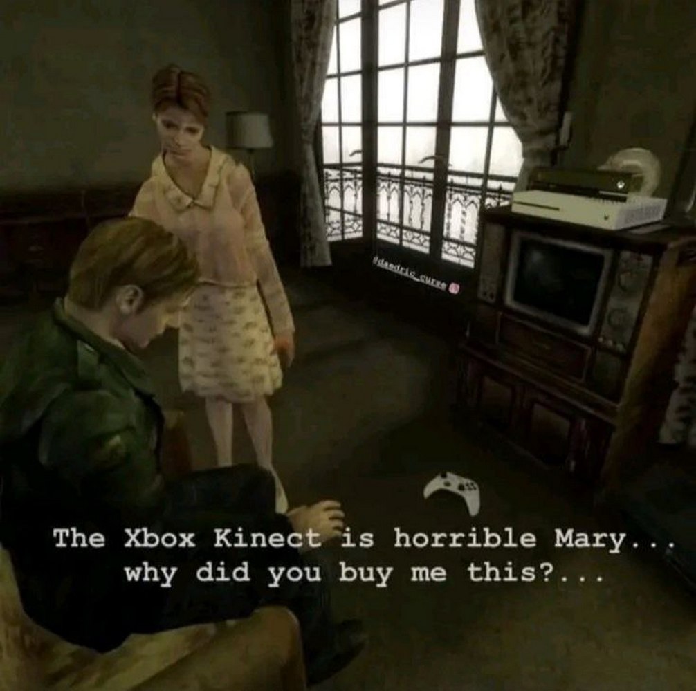 Xbox Kinect ужасен, Мэри Главный герой Silent Hill 2 Джеймс Сандерленд говорит Мэри о том, какой ужасный Xbox Kinect.