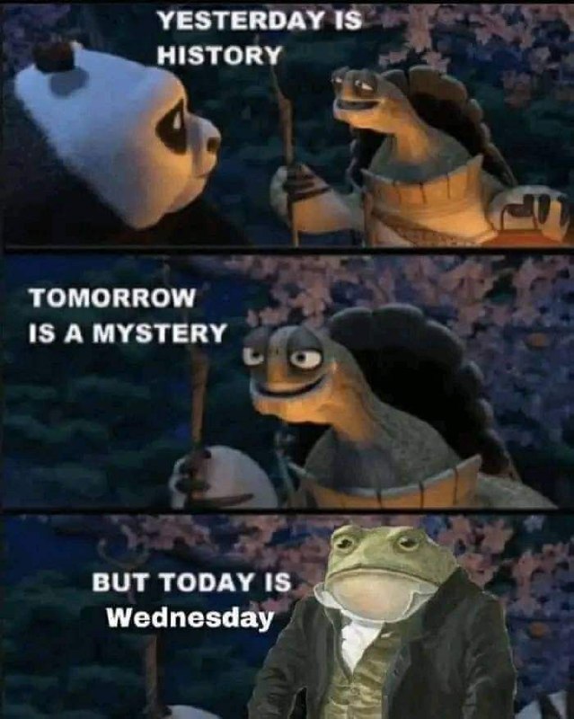 Yesterday is history, but today is Wednesday Вчера – это история, но сегодня среда