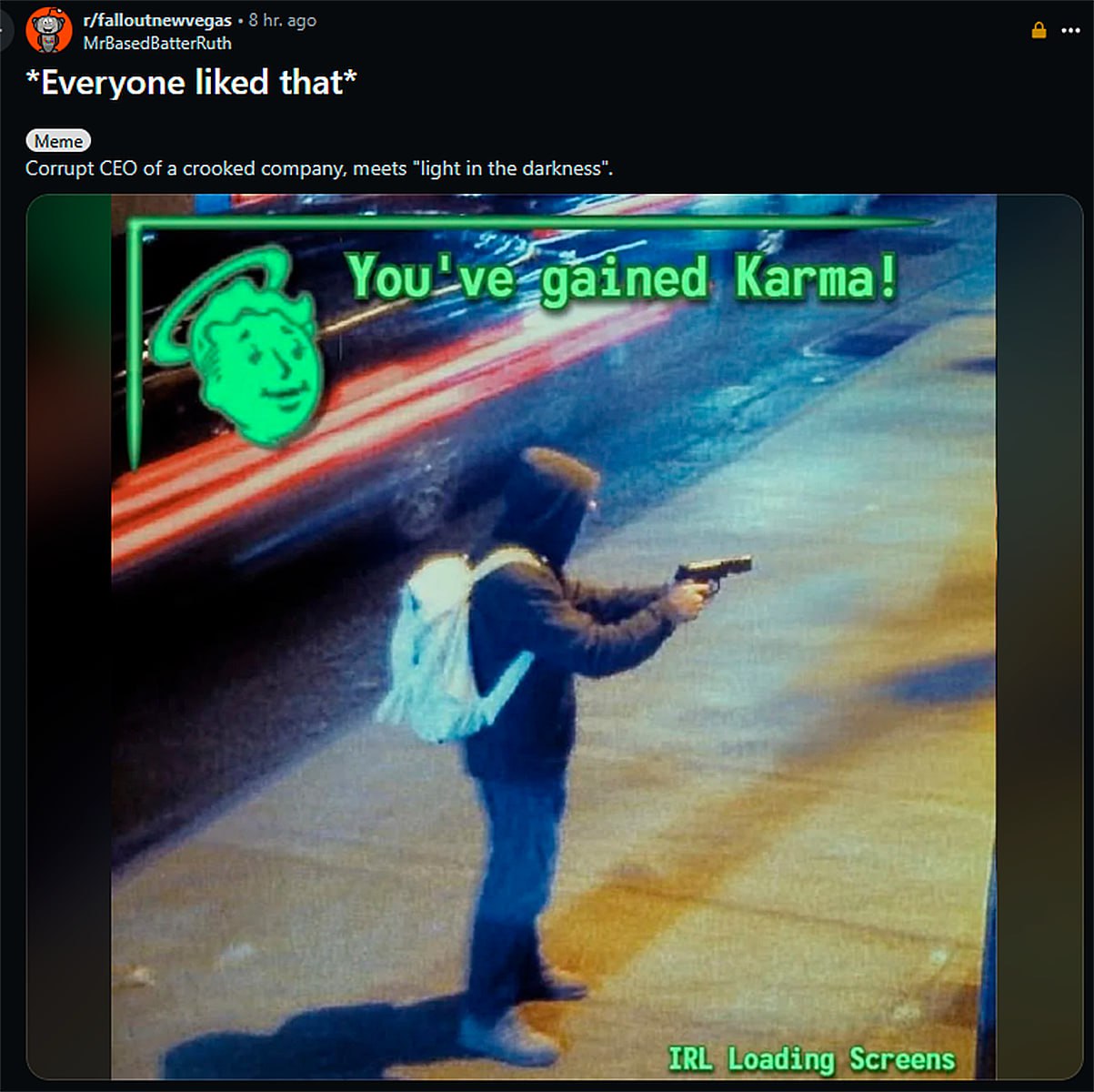 You've gained Karma Вы получили карму