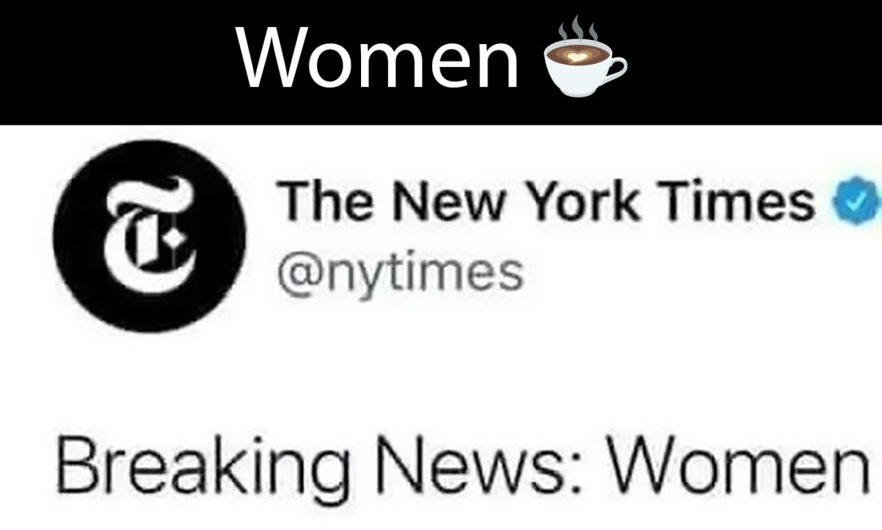 Женщины и кофе Мем про женщин и кофе от The New York Times